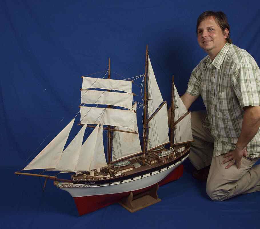 Appraisal: HANDMADE MODEL OF THE SCHOONER SEA WITCH Hand made by