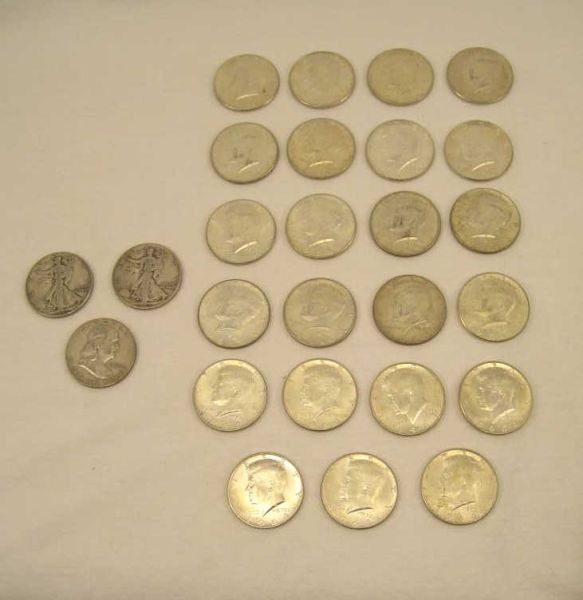 Appraisal: - Misc Half Dollar Lot Lot includes - Walking Liberty