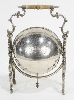 Appraisal: English Sheffield Victorian silver plate butter stand English Sheffield Victorian