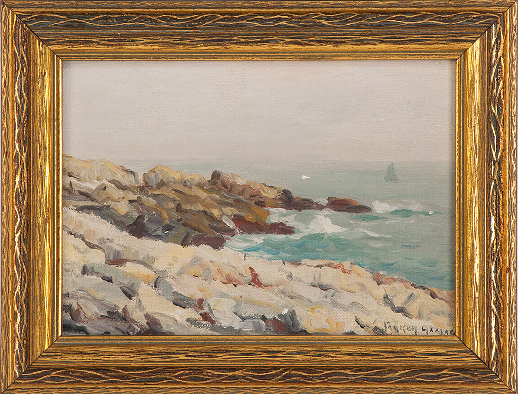 Appraisal: PARKER GAMAGEMaine - Sea Gull Sloop Point ME Signed lower