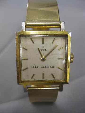 Appraisal: Ebel ''Lady President'' Wristwatch k Goldwith k gold bracelet style