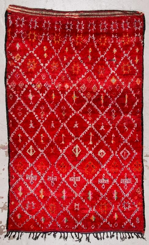 Appraisal: Vintage Moroccan Rug ' '' x ' '' Vintage Moroccan