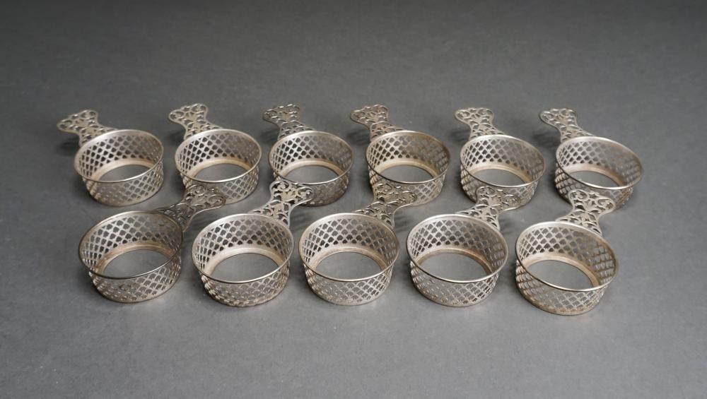 Appraisal: TWELVE 'MADE FOR TIFFANY CO ' STERLING SILVER RAMEKIN HOUSINGS