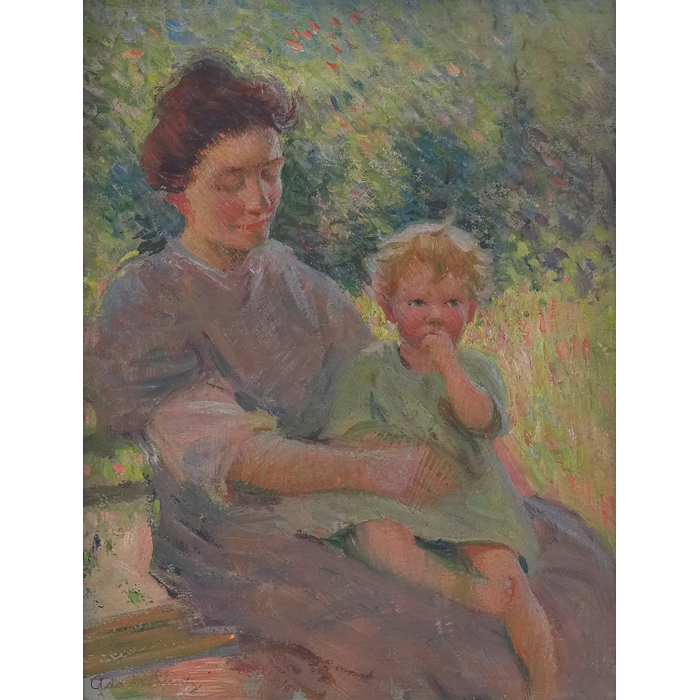 Appraisal: Ada Walter Shulz American - ''Mother and Child '' c