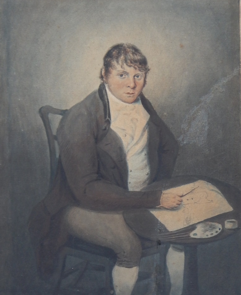 Appraisal: thC English School Seated portrait of Isambard Kingdom Brunel watercolour