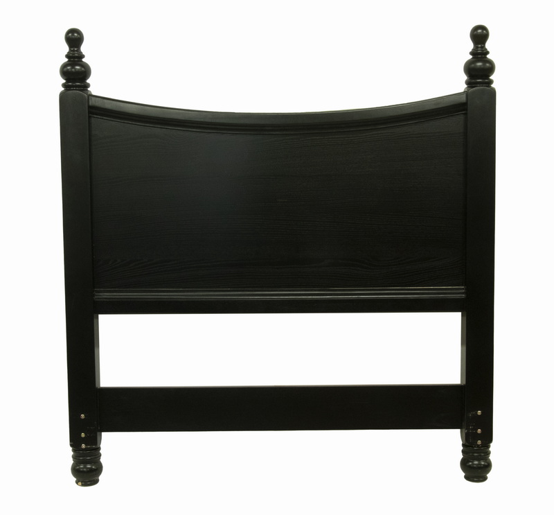 Appraisal: MAINE COTTAGE FURNITURE BLACK FULL-SIZE BED HEADBOARD Contemporary Black Painted