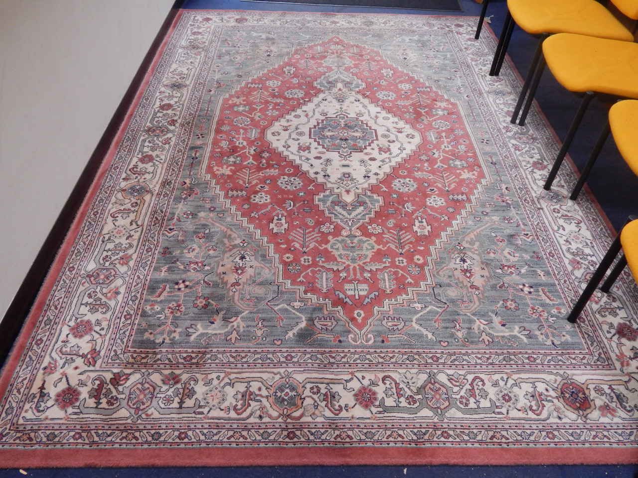 Appraisal: A Keshan carpet beige ground