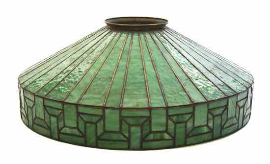 Appraisal: A Leaded Glass Lamp Shade possibly R Williamson Co the