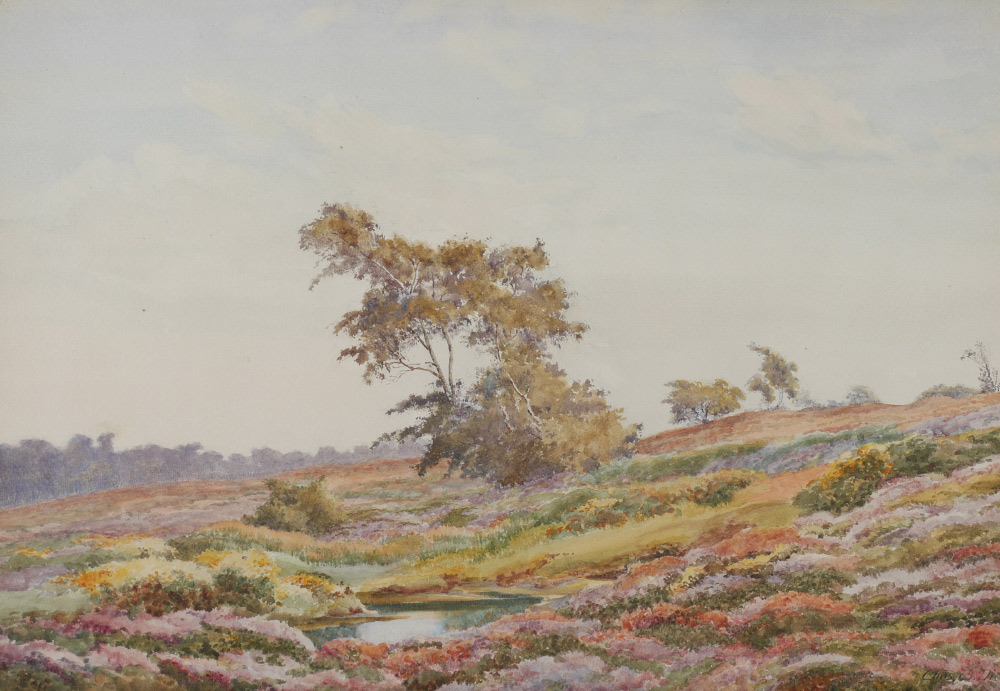 Appraisal: DICKINS Charles B English th th C ''Cheshire Moorland'' Depicts