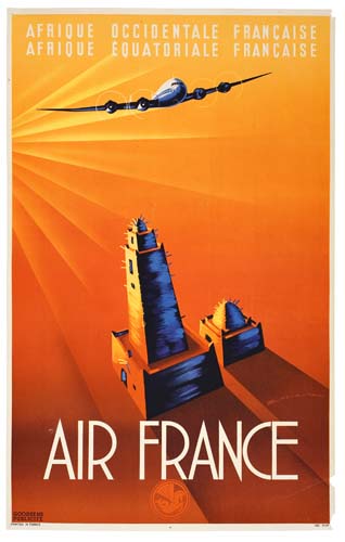 Appraisal: EDMOND MAURUS DATES UNKNOWN AIR FRANCE x inches Goossens Publicit