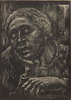 Appraisal: Albert Abramovitz wood engraving Albert Abramovitz American - - ''Negro