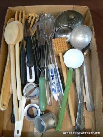 Appraisal: Lot of Miscellaneous Kitchen Utensils - Two vintage green handle