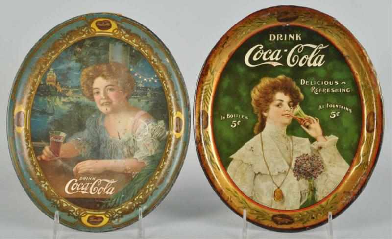 Appraisal: Coca-Cola Serving Trays Description The tray has been clear-coated and