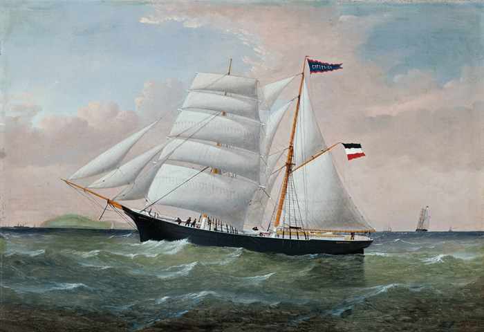 Appraisal: WILLIAM HOWARD YORKE American - The ship Gottfried at Sea