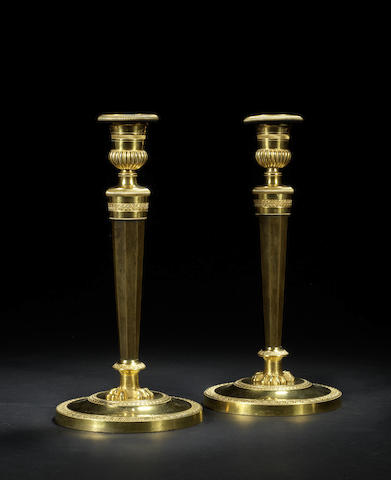 Appraisal: A pair of French early th century Empire gilt and