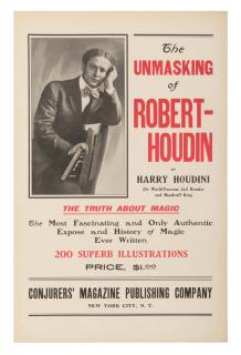 Appraisal: Houdini Harry The Unmasking of Robert-Houdin New York Pictorial advertising