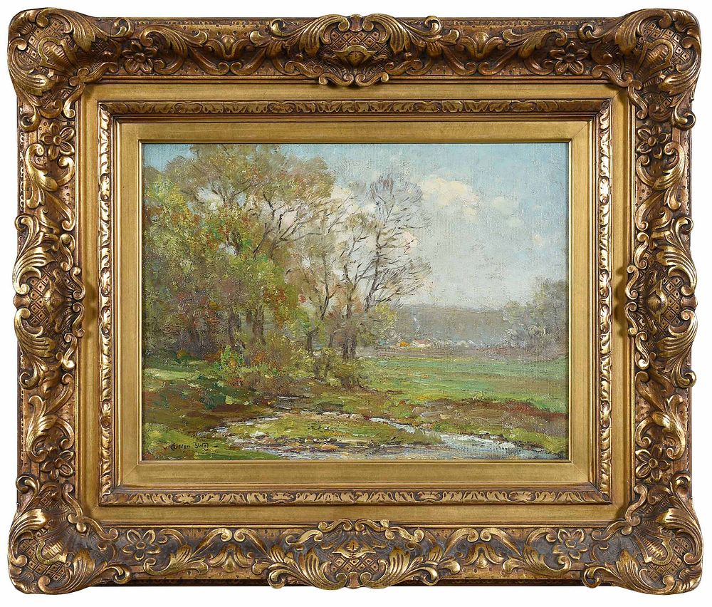 Appraisal: Owen Cullen Yates New York Pennsylvania - Spring Landscape signed