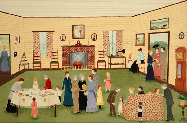 Appraisal: Roma Higgins - The Golden Wedding Anniversary oil on board