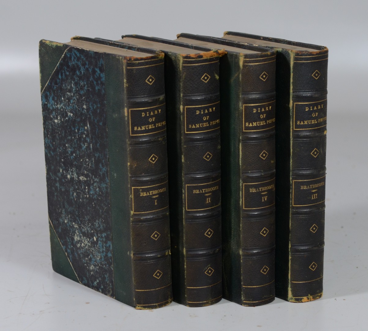 Appraisal: Pepys Samuel Diary London vo volumes black morocco books