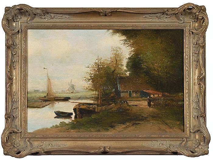 Appraisal: TH CENTURY DUTCH LANDSCAPE BY J C KLAUS N D