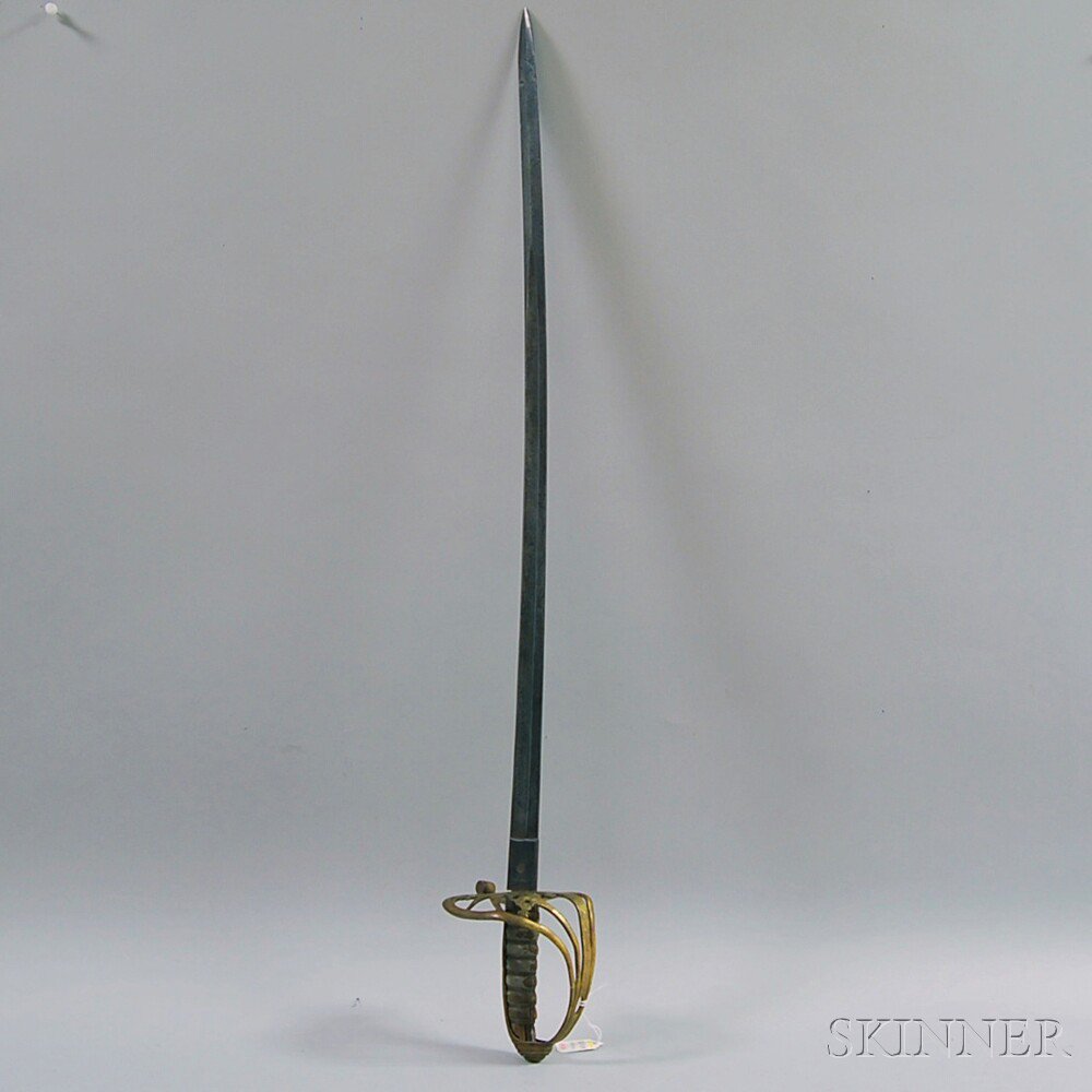 Appraisal: Non-Regulation Imported Officer's Sword German manufactured for the U S