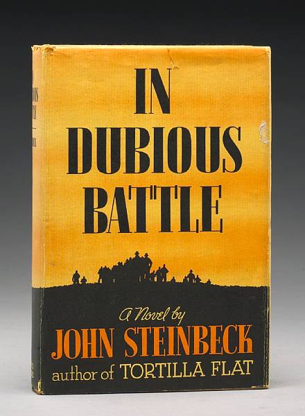 Appraisal: STEINBECK JOHN In Dubious Battle New York Covici Friede Yellow