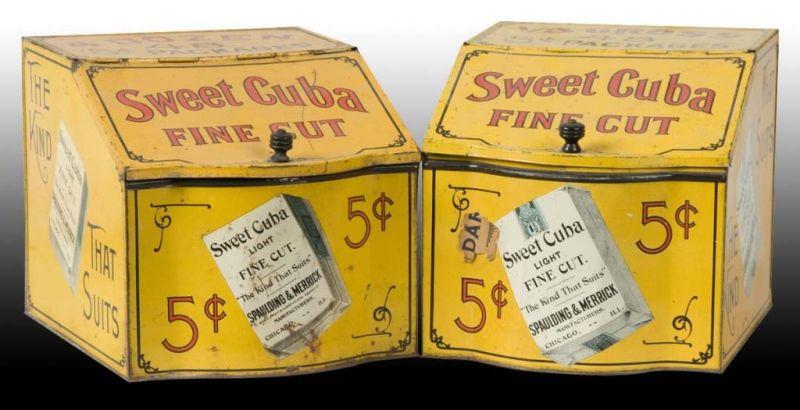 Appraisal: Lot of Sweet Cuba Tobacco Small Store Bins Description Some