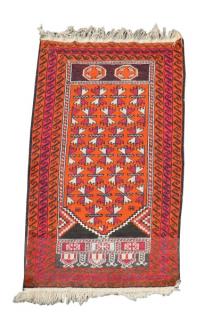 Appraisal: Hand Woven Persian Tribal Rug Wool Pakistan Tribal and Geometric