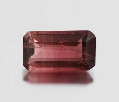 Appraisal: An Unmounted Natural Rubellite Gemstone Offered with an Appraisal mini