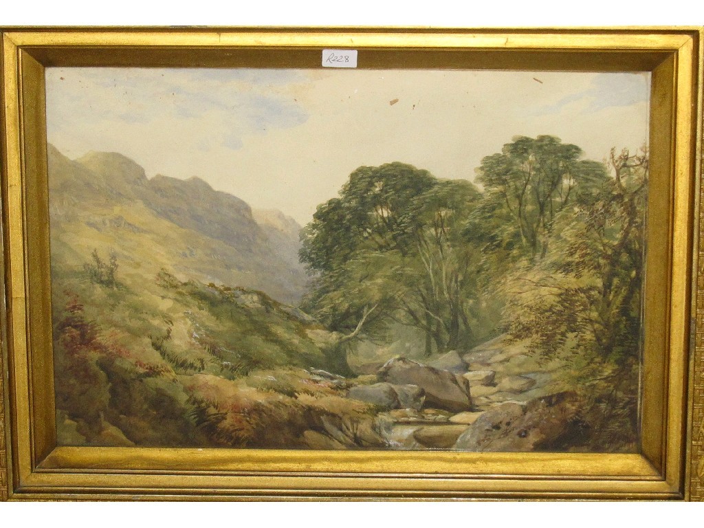 Appraisal: Watercolour Highland landscape unsigned