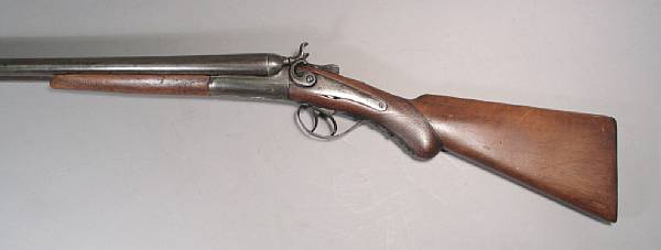 Appraisal: A -gauge Belgian double barrel hammer shotgun Not serialized gauge