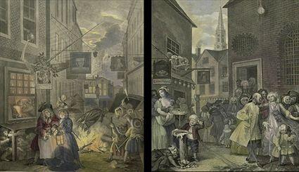 Appraisal: After William Hogarth English - Morning Noon Evening and Night