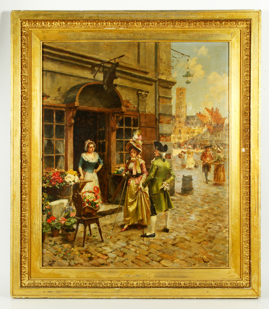 Appraisal: - Lesur Street Scene O P Henry Lesur French -