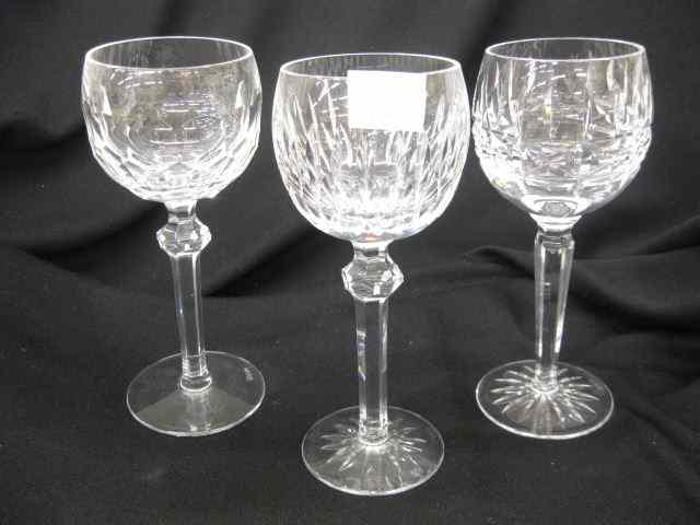 Appraisal: Waterford Cut Crystal Wine Glasses all different signed excellent ''