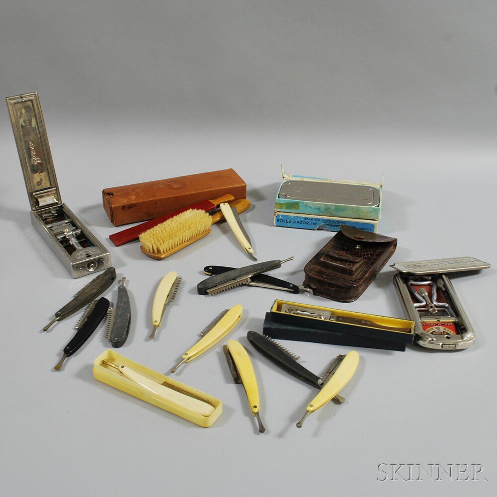 Appraisal: Assorted Group of Razors including three Rolls safety razors two