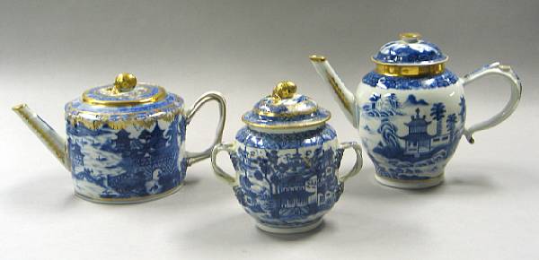 Appraisal: Blue and White Wares Property from the Robert C Held