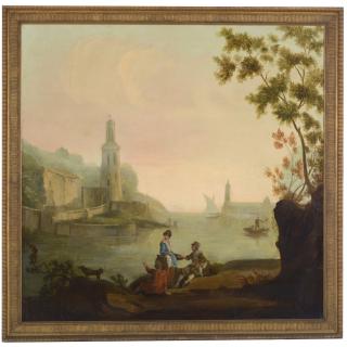 Appraisal: Dutch School large painting Dutch School large painting Dutch School