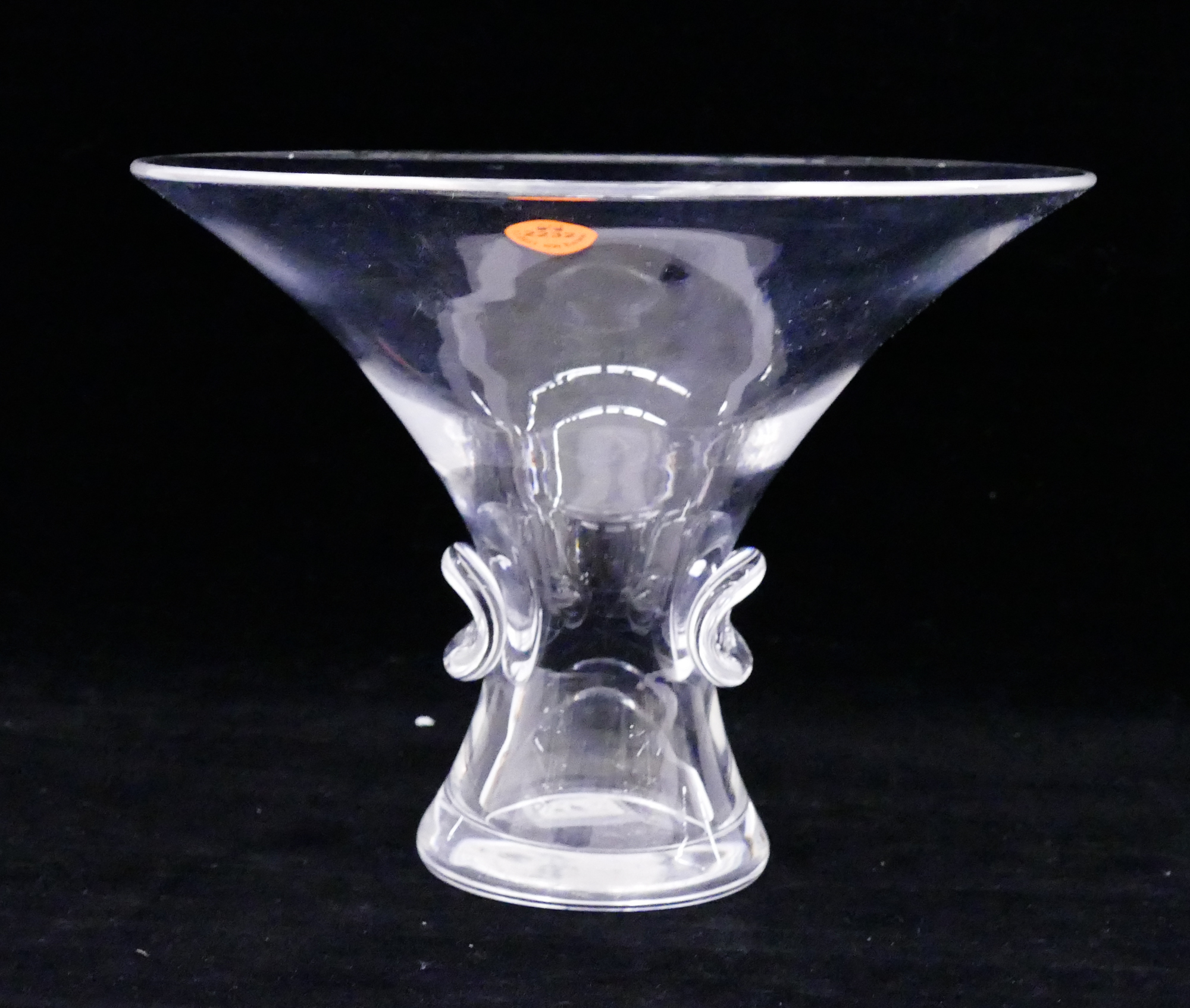 Appraisal: Steuben Crystal Fluted Vase- x ''