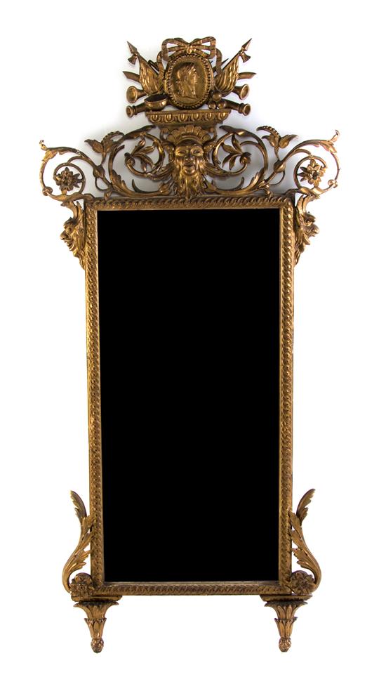 Appraisal: Sale Lot A Louis XVI Giltwood Pier Mirror having a