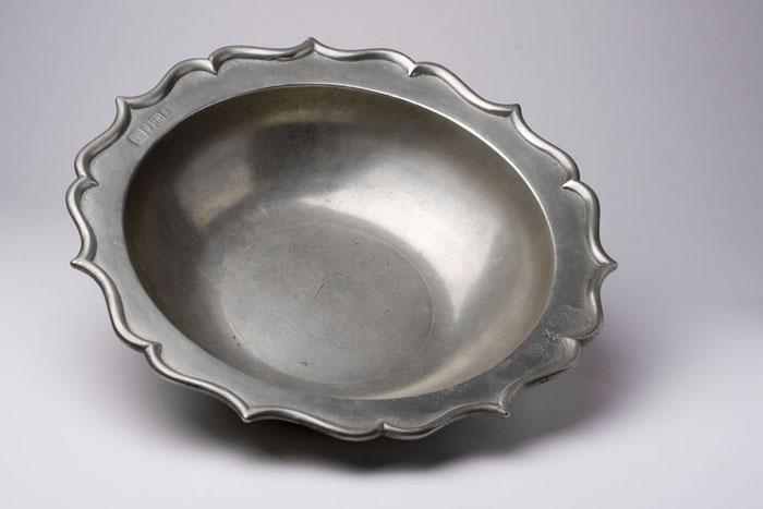 Appraisal: PEWTER BASIN HENRY WILL CIRCA - New York City -