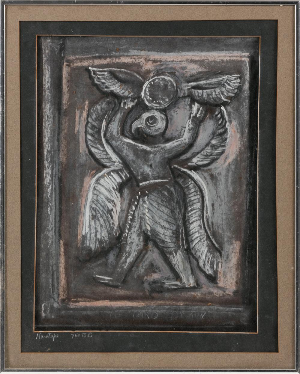 Appraisal: LUCY L'ENGLE NEW YORK MASSACHUSETTS - THE BIRD DEMON HITTITE