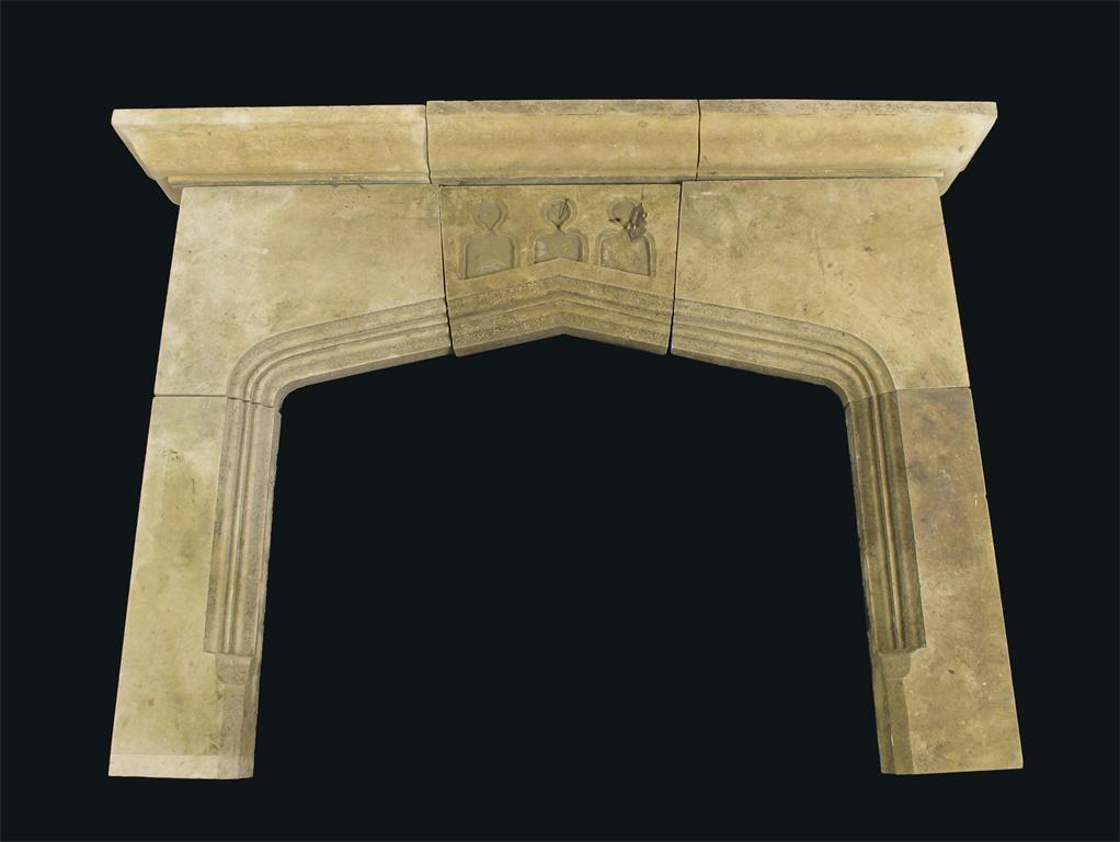 Appraisal: A Lincoln Silver limestone fire surround