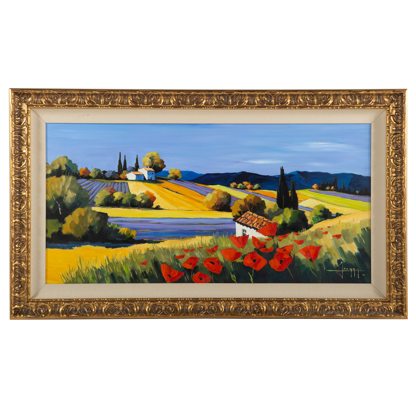 Appraisal: JOANNY JEAN TIERANT TUSCAN LANDSCAPE OIL French b Oil on