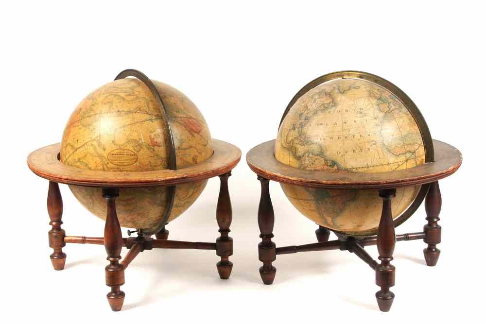 Appraisal: PAIR CELESTIAL TERRESTRIAL GLOBES - 'A New American Celestial Globe'