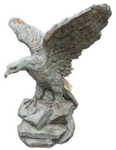 Appraisal: Large cast stone garden statuary Eagle thc the bird in