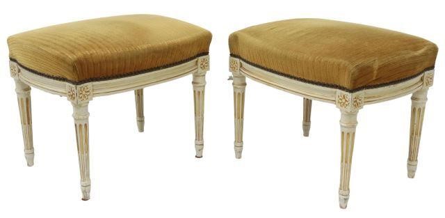 Appraisal: lot of French Louis XVI style stools early th c