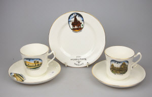 Appraisal: A Grafton China tea set commemorating Wembley Exhibition comprising six