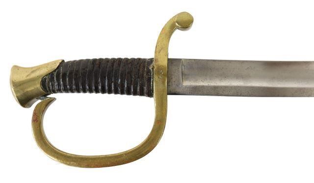 Appraisal: U S Pattern Artillery Officer Sword approx bright unmarked blade