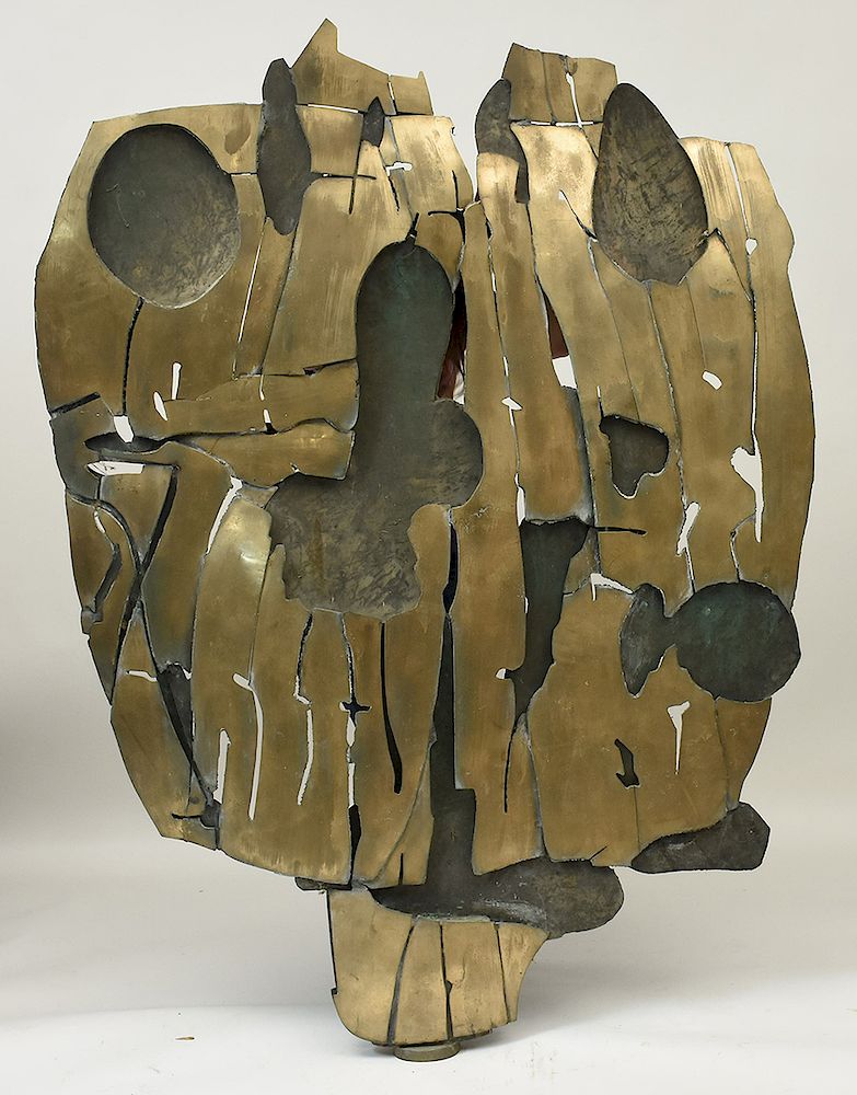 Appraisal: Pietro Consagra Important welded bronze Brutalist sculpture signed Consagra Important