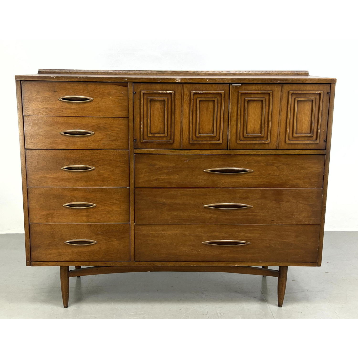 Appraisal: American Modern Walnut Gentleman's Dresser Chest Two paneled doors Dimensions